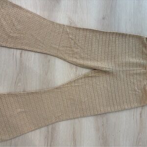 Zara Tan Wide Leg Pants